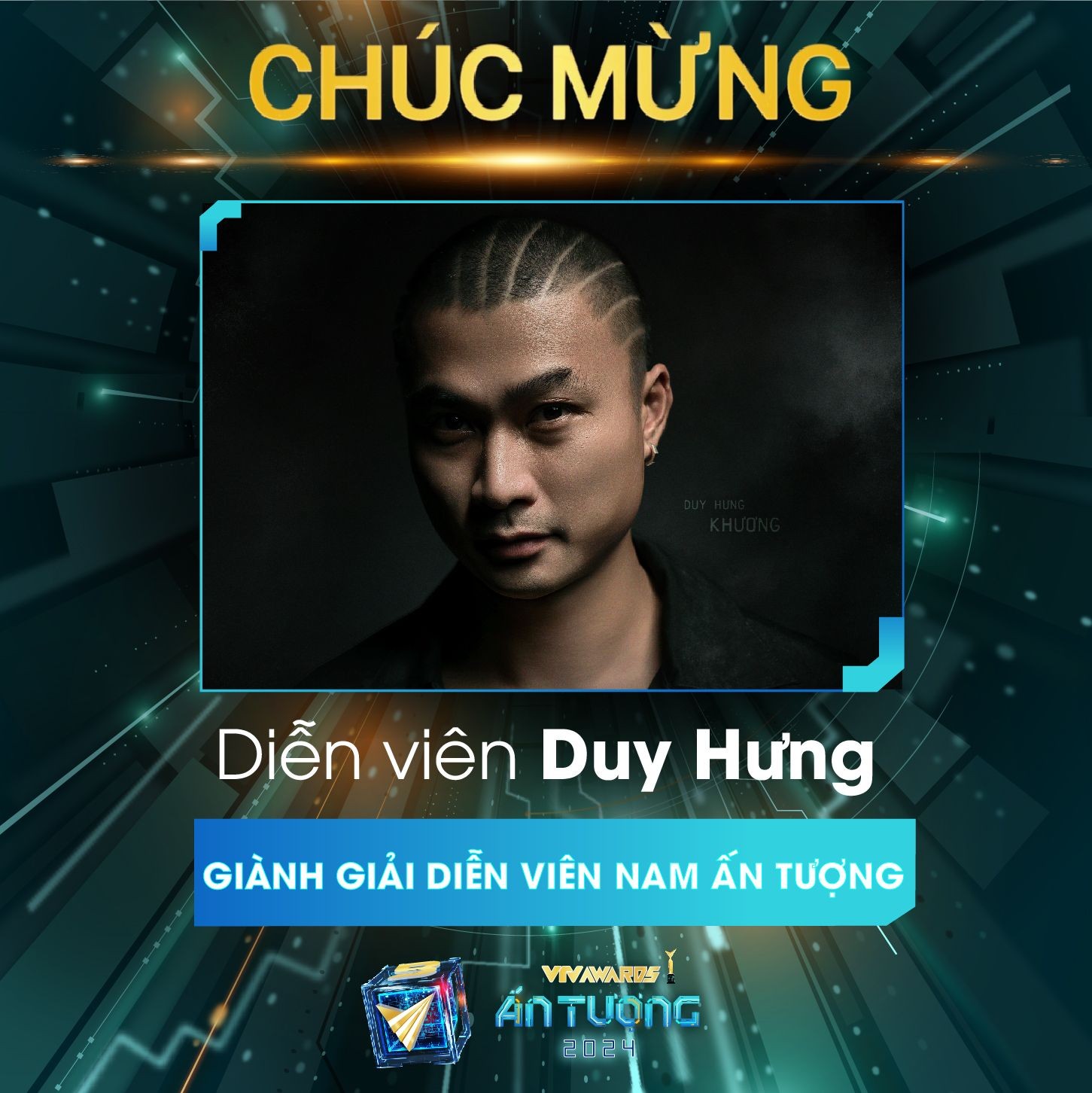 Duy Hưng và Thanh Hương thắng giải diễn viên ấn tượng của VTV Awards 2024