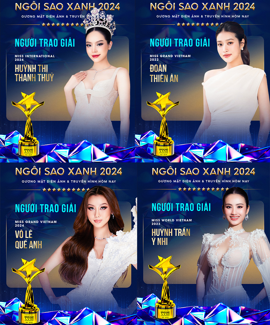 Idol Kpop - Samuel, cặp sao Thái Lan - Tong Tong & Plaifah cùng hàng trăm nghệ sĩ đình đám Vbiz cùng góp mặt tại lễ trao giải Ngôi Sao Xanh 2024