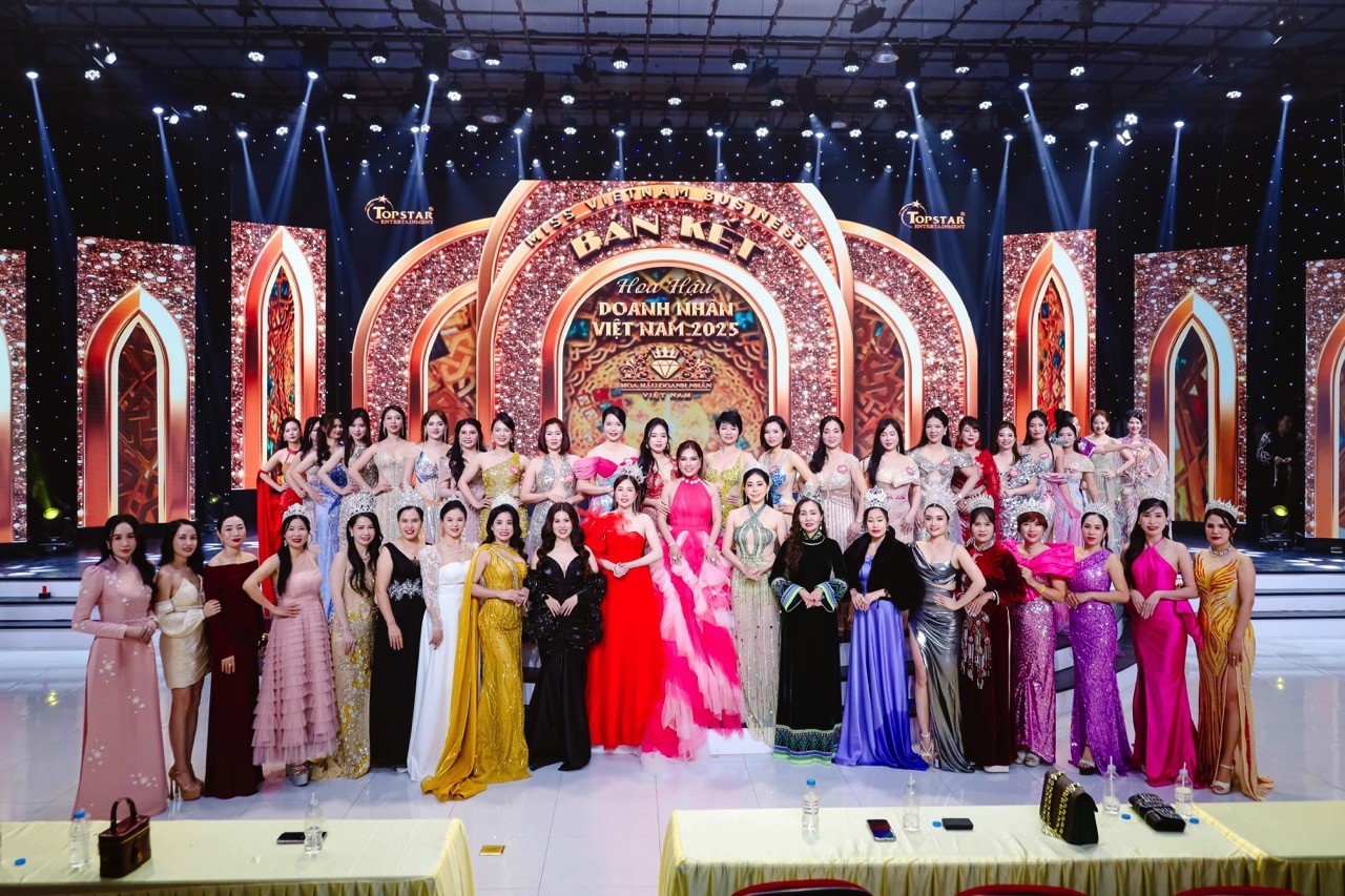 Top 24 'hoa hồng thép' thăng hoa trong đêm bán kết 'Hoa hậu doanh nhân Việt Nam 2025'