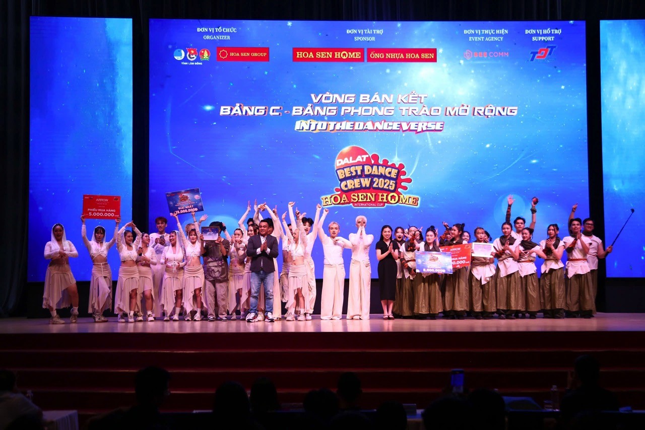 Lộ diện 5 nhóm nhảy đầu tiên sẽ tranh tài tại chung kết 'Dalat Best Dance Crew 2025 - Hoa Sen Home International Cup'