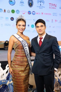 CEO Trần Việt Bảo Hoàng và Á hậu Mook Karnruethai Tassabut công bố hợp tác chiến lược với 'Miss Cosmo'