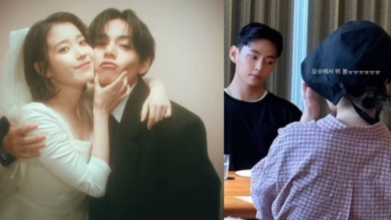 Dân tình dậy sóng khi V (BTS) bị bắt gặp ăn tối riêng cùng IU