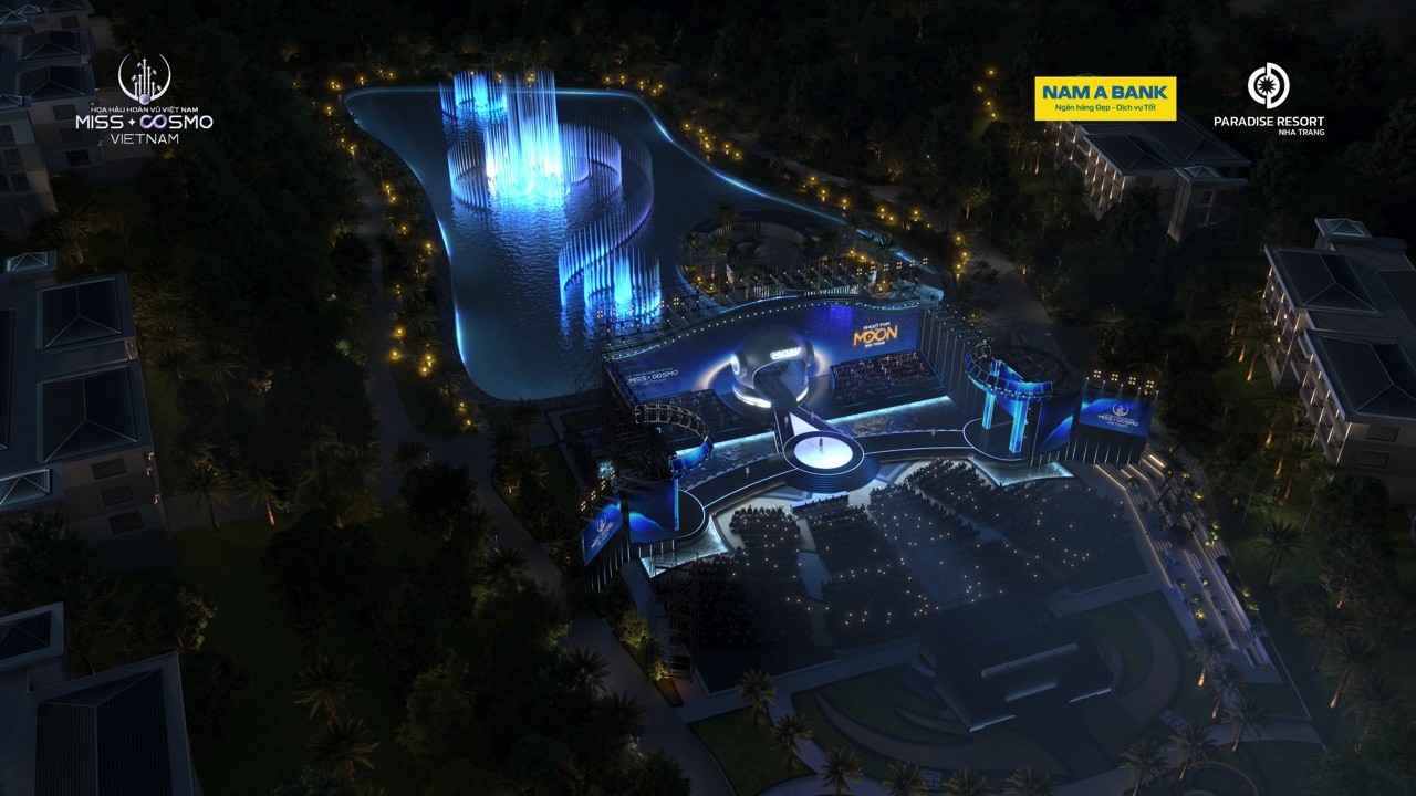 Sân khấu 'Hoa hậu hoàn vũ Việt Nam 2025' lấy cảm hứng từ cung trăng và mô hình phi hành gia khổng lồ