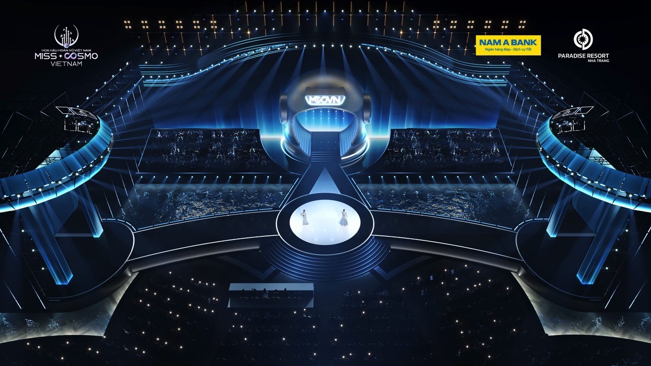 Sân khấu 'Hoa hậu hoàn vũ Việt Nam 2025' lấy cảm hứng từ cung trăng và mô hình phi hành gia khổng lồ