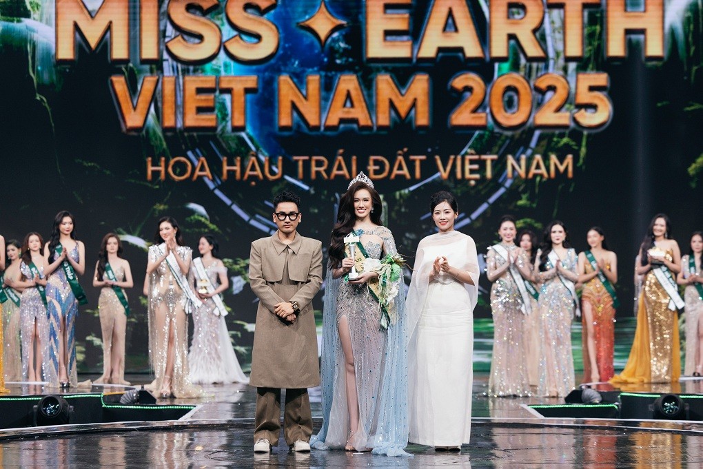 Người đẹp Hải Dương - Trâm Anh đăng quang 'Hoa hậu trái đất Việt Nam 2025'