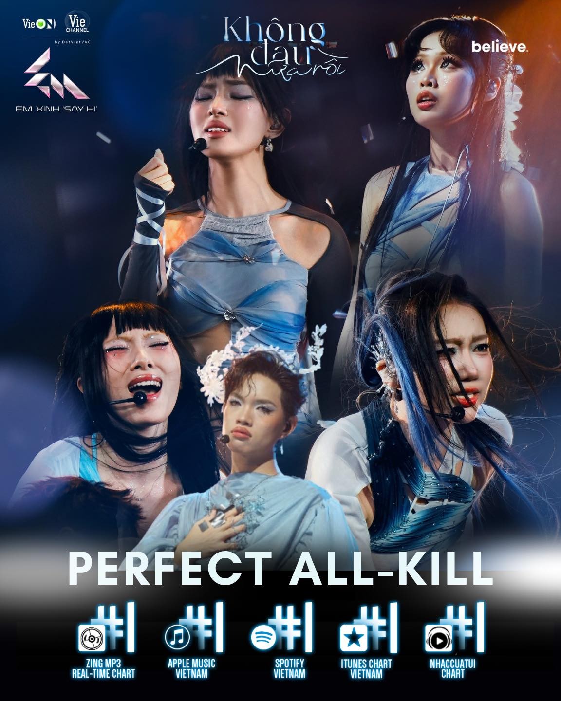 'Em xinh 'Say Hi' tập 5: Lượng người xem trực tiếp kỷ lục gần 600.000, tiếp tục 'công phá' Top Trending YouTube