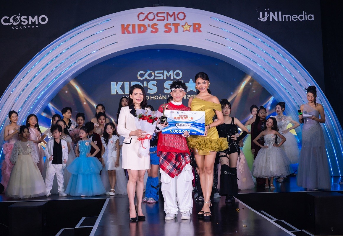 Bùng nổ chung kết 'Cosmo Kid's Star - Ngôi sao hoàn vũ nhí 2025': Trần Thị Ngọc Mai và Vũ Bá Minh Đăng giành chiến thắng thuyết phục