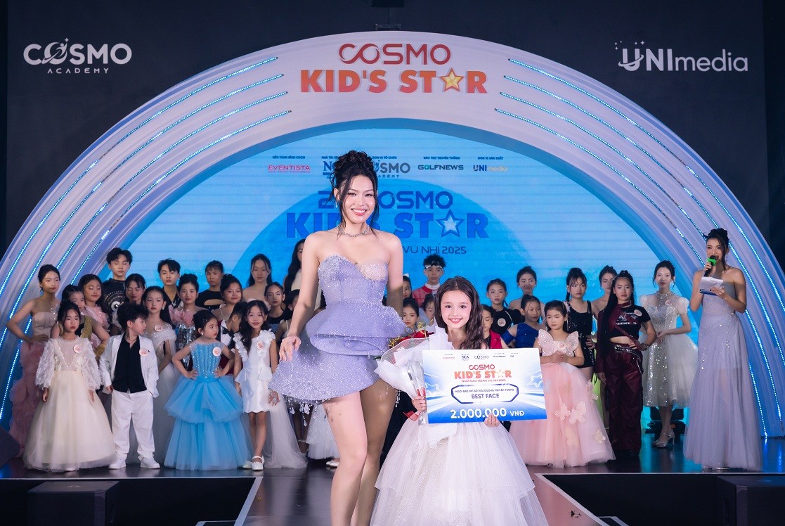 Bùng nổ chung kết 'Cosmo Kid's Star - Ngôi sao hoàn vũ nhí 2025': Trần Thị Ngọc Mai và Vũ Bá Minh Đăng giành chiến thắng thuyết phục