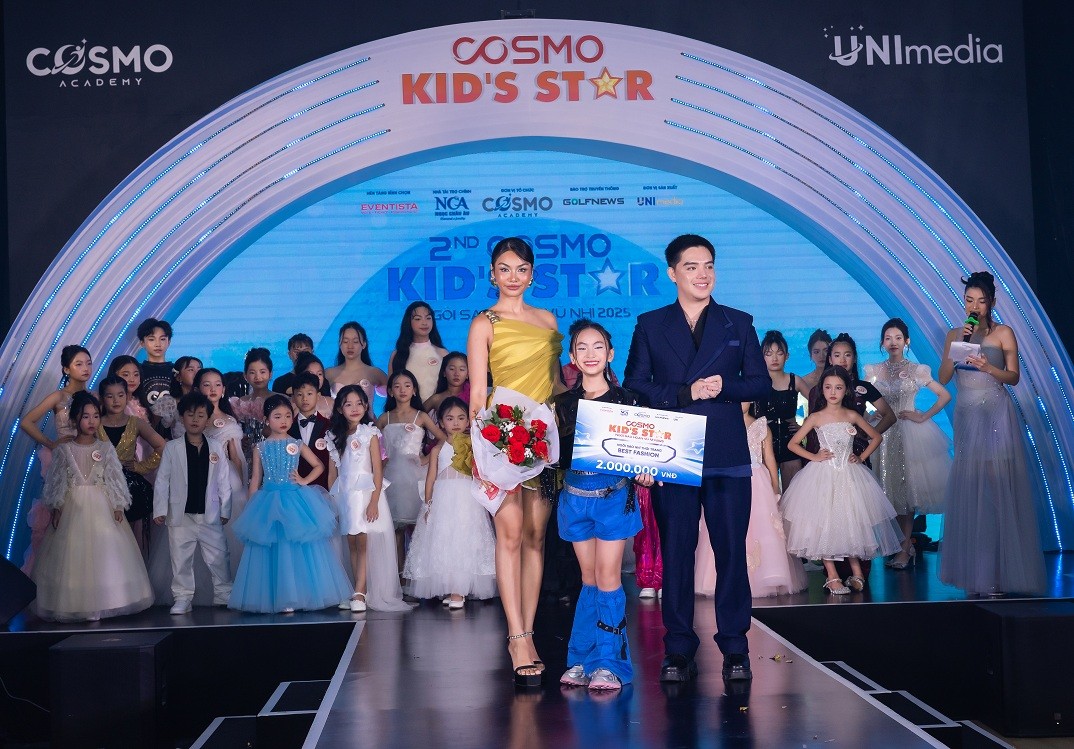 Bùng nổ chung kết 'Cosmo Kid's Star - Ngôi sao hoàn vũ nhí 2025': Trần Thị Ngọc Mai và Vũ Bá Minh Đăng giành chiến thắng thuyết phục