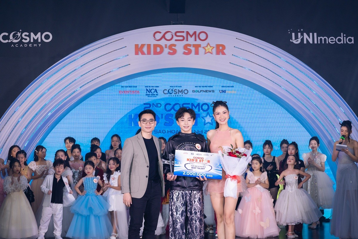 Bùng nổ chung kết 'Cosmo Kid's Star - Ngôi sao hoàn vũ nhí 2025': Trần Thị Ngọc Mai và Vũ Bá Minh Đăng giành chiến thắng thuyết phục
