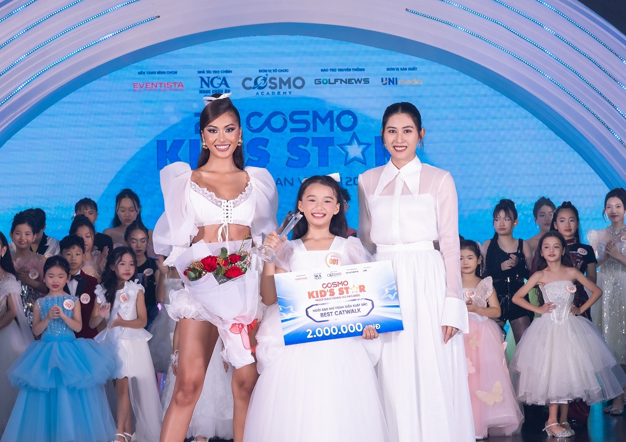 Bùng nổ chung kết 'Cosmo Kid's Star - Ngôi sao hoàn vũ nhí 2025': Trần Thị Ngọc Mai và Vũ Bá Minh Đăng giành chiến thắng thuyết phục