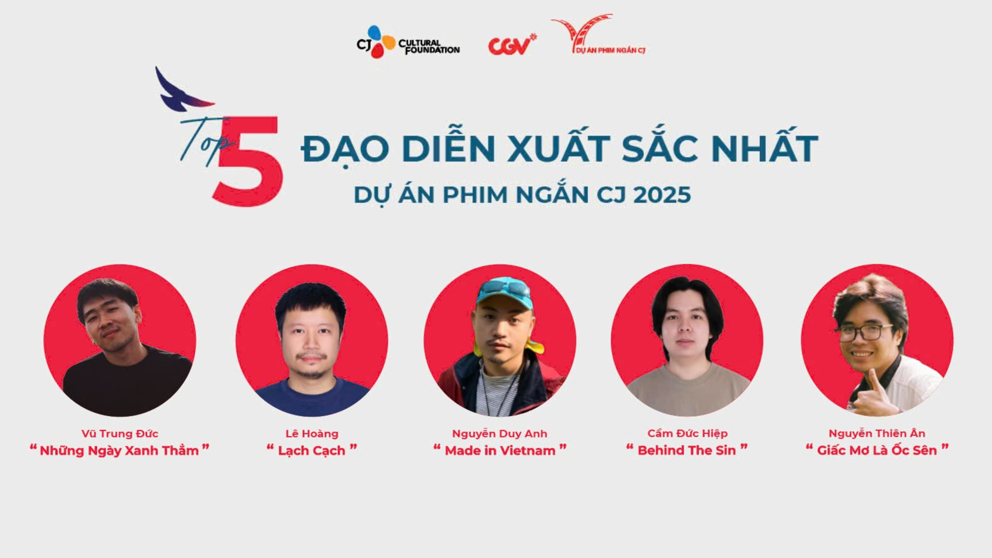 Lộ diện 5 dự án phim ngắn nổi bật nhất được sản xuất bởi kinh phí của 'Dự án phim ngắn CJ' mùa 6