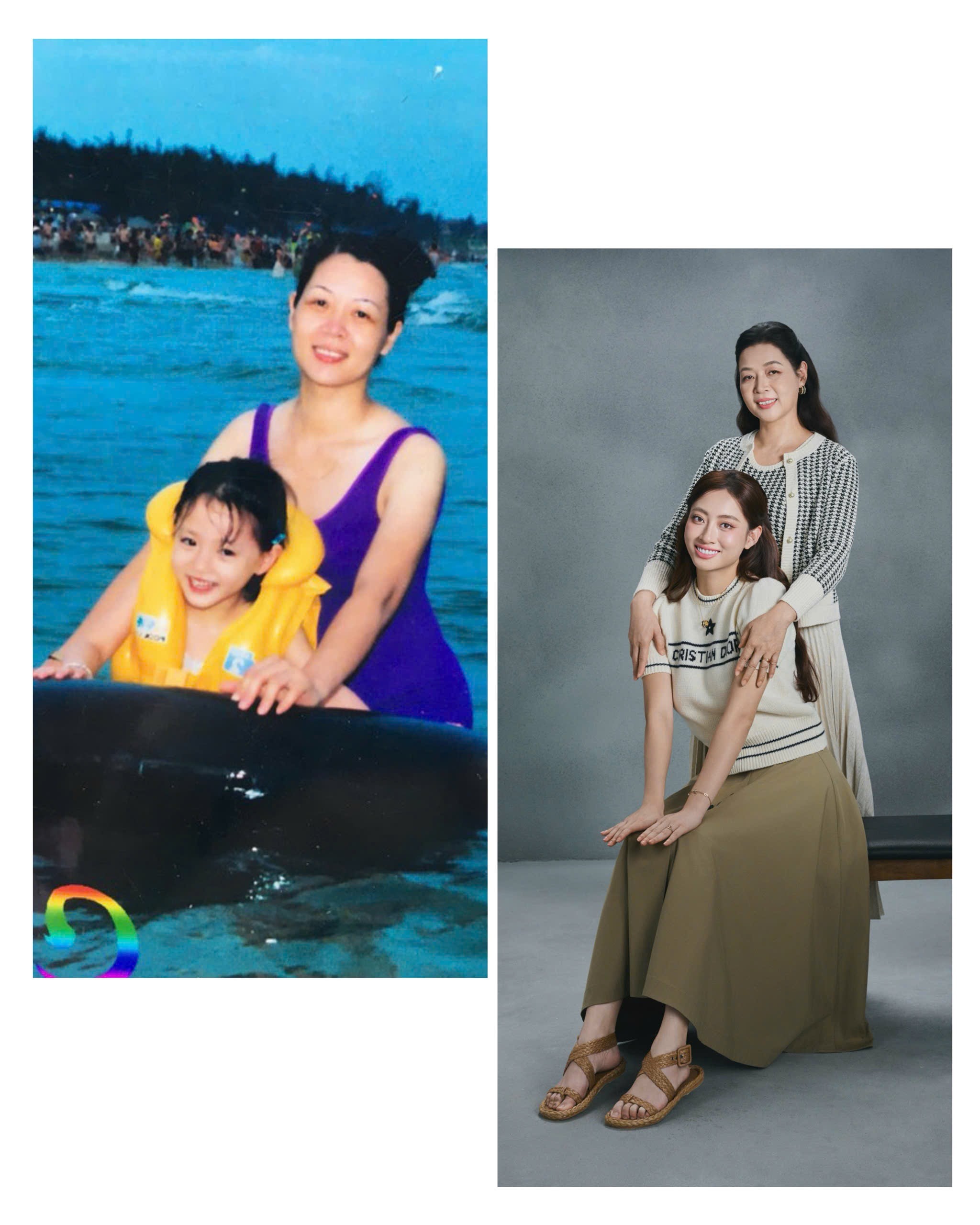 Hoa hậu Lương Thùy Linh rơi nước mắt khi nhận bánh sinh nhật từ mẹ