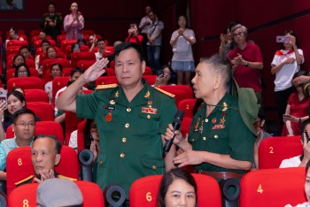 Đại tá Nguyễn Văn Hợi - cựu chiến binh Thành cổ, Tiểu đoàn K3 Tam Đảo xúc động khi xem 'Mưa đỏ'