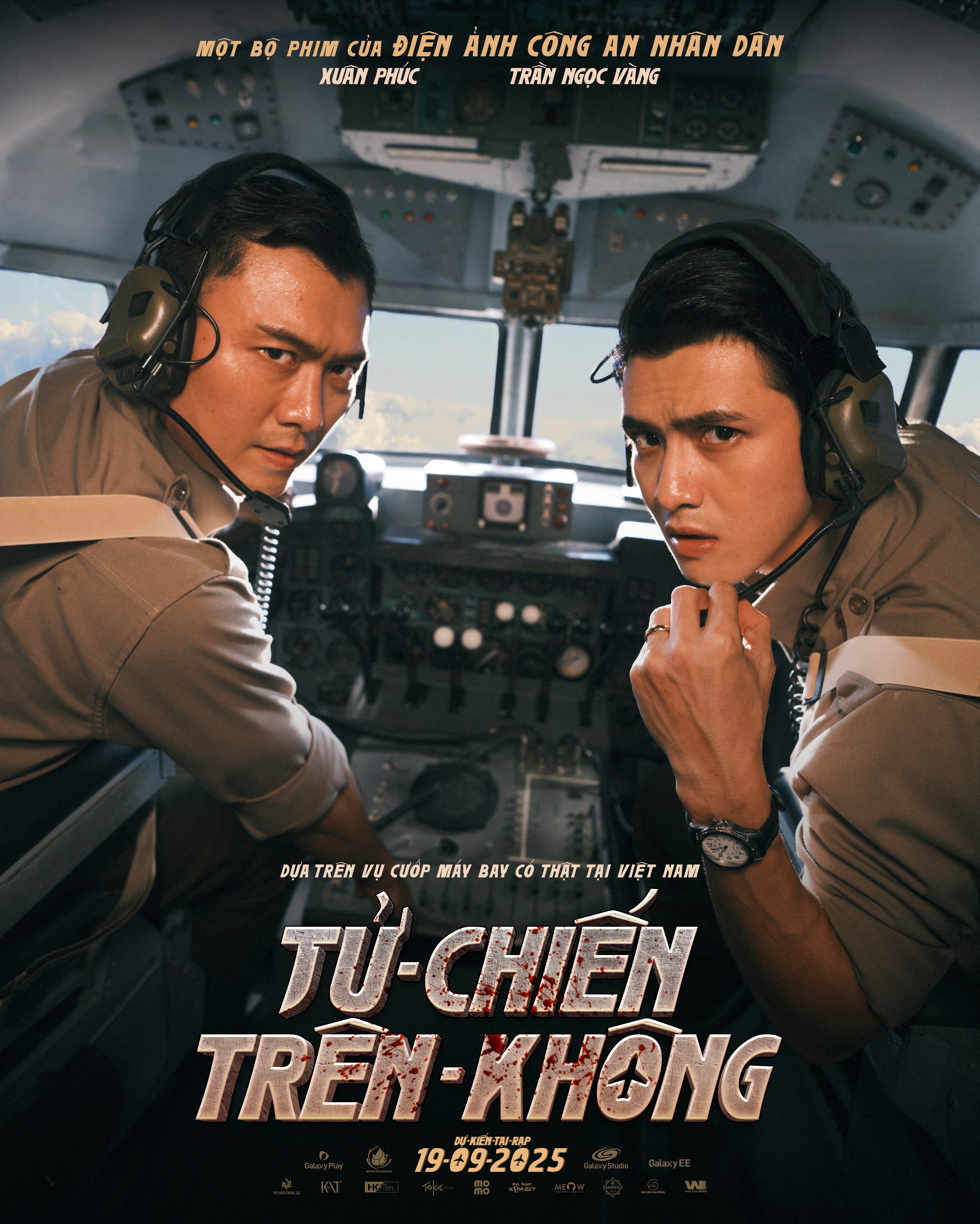 Ngột ngạt, căng thẳng như chỉ mành treo chuông: 'Tử chiến trên không' tung loạt poster nhân vật khiến người xem nghẹt thở