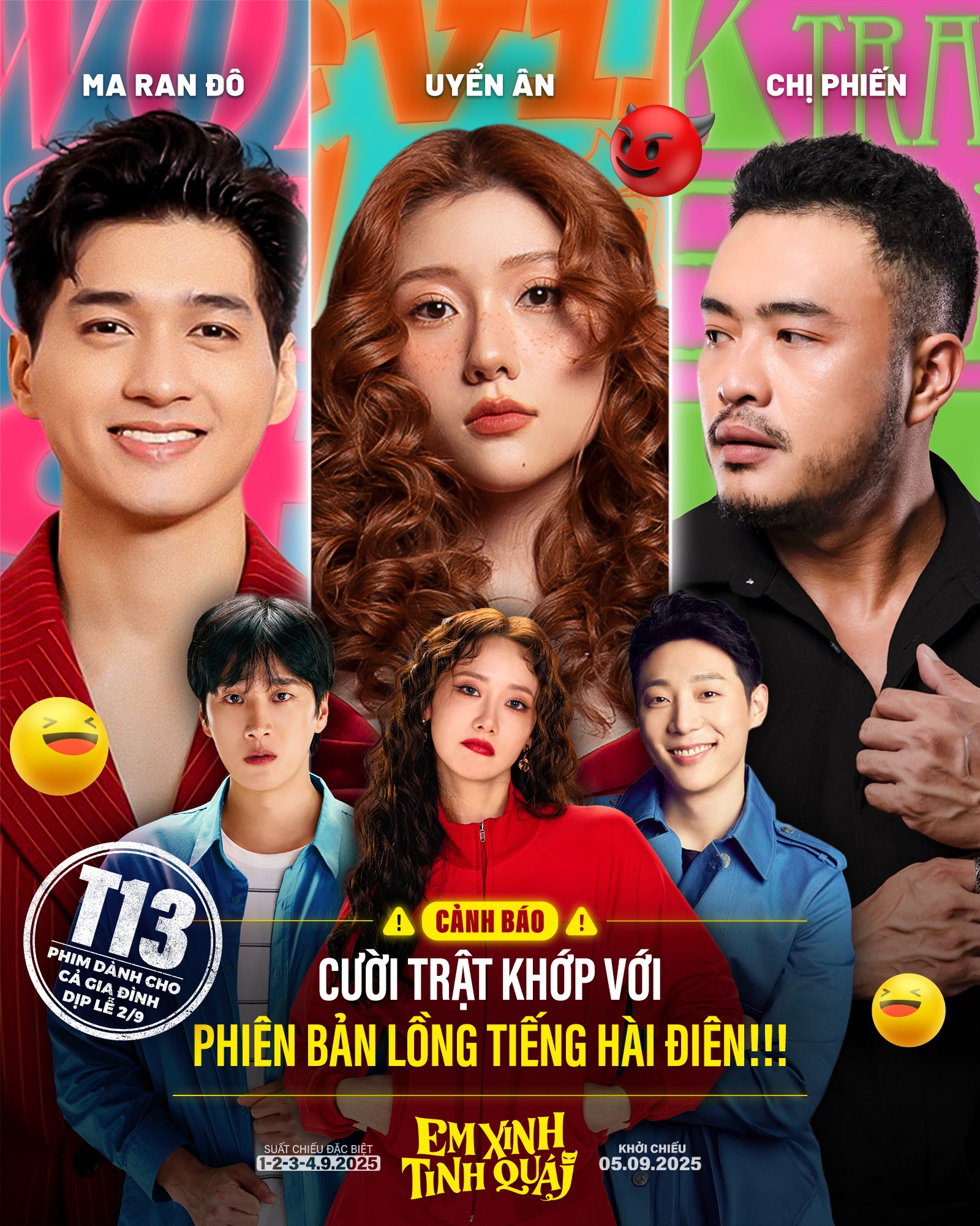 'Em xinh tinh quái' ra mắt phiên bản lồng tiếng siêu lầy với sự góp giọng của Uyển Ân, Ma Ran Đô và Chị Phiến