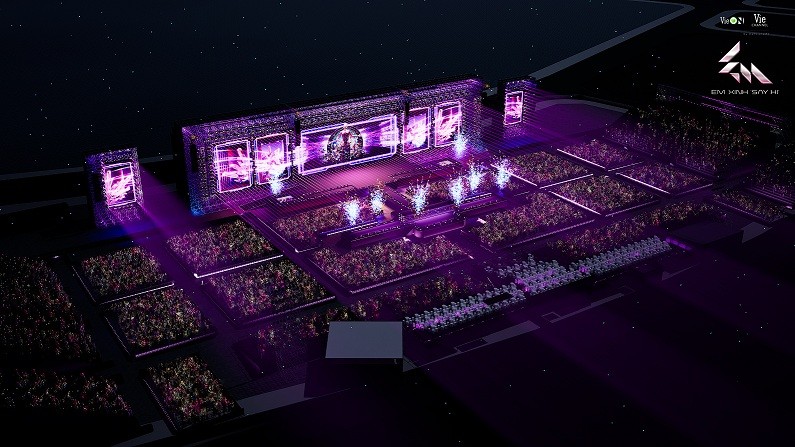 'Em xinh 'Say Hi' mang hệ thống 10 bàn nâng DMX Lift Table lên sân khấu Concert tại Vạn Phúc City