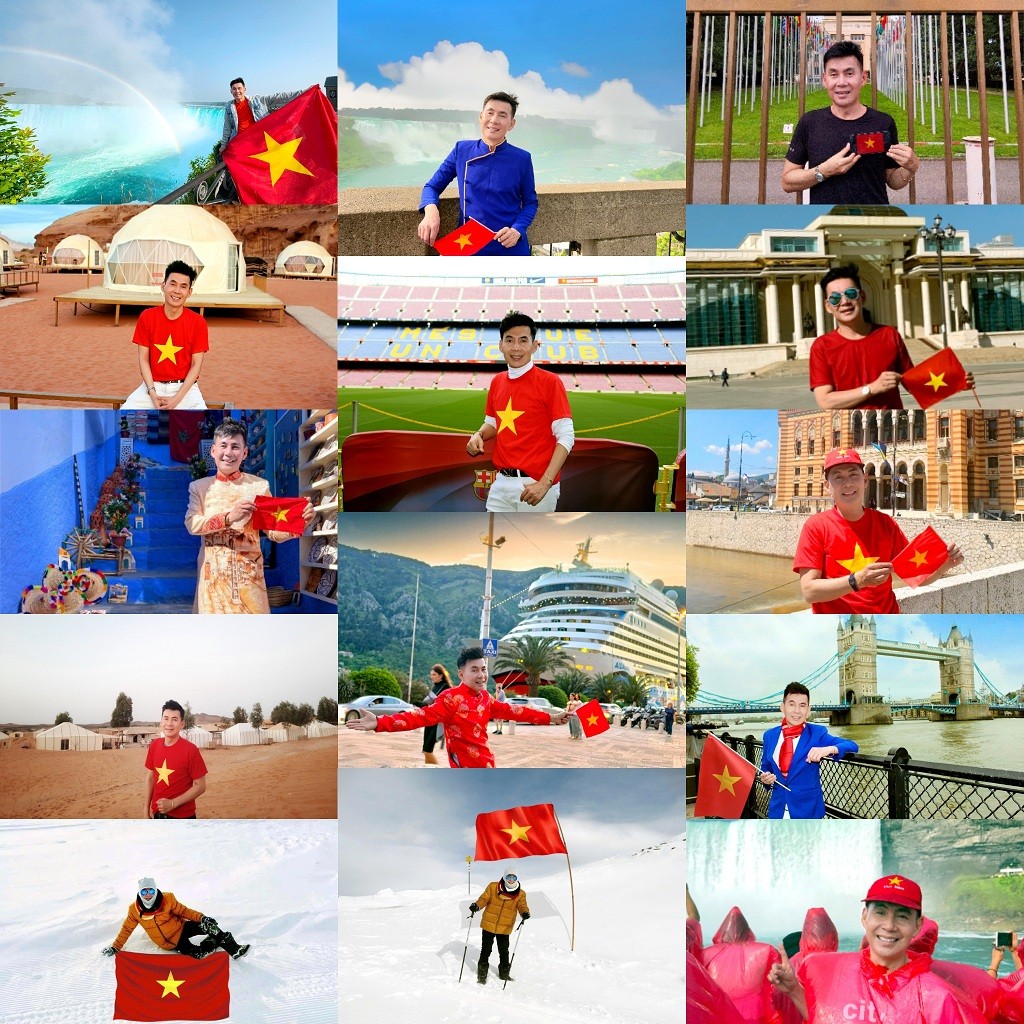 Đoan Trường: Nghệ sĩ Việt duy nhất đưa hình ảnh lá cờ Việt Nam đi qua… 70 quốc gia!