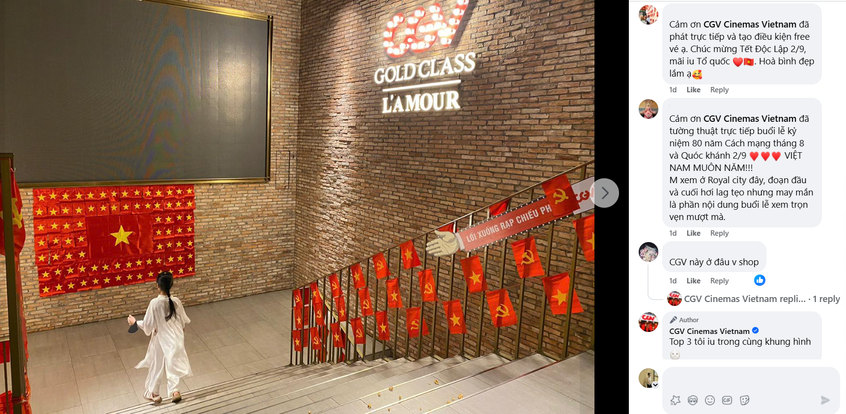 Gần 10.000 người dân trên cả nước hòa mình trong Đại lễ 2/9 tại rạp CGV