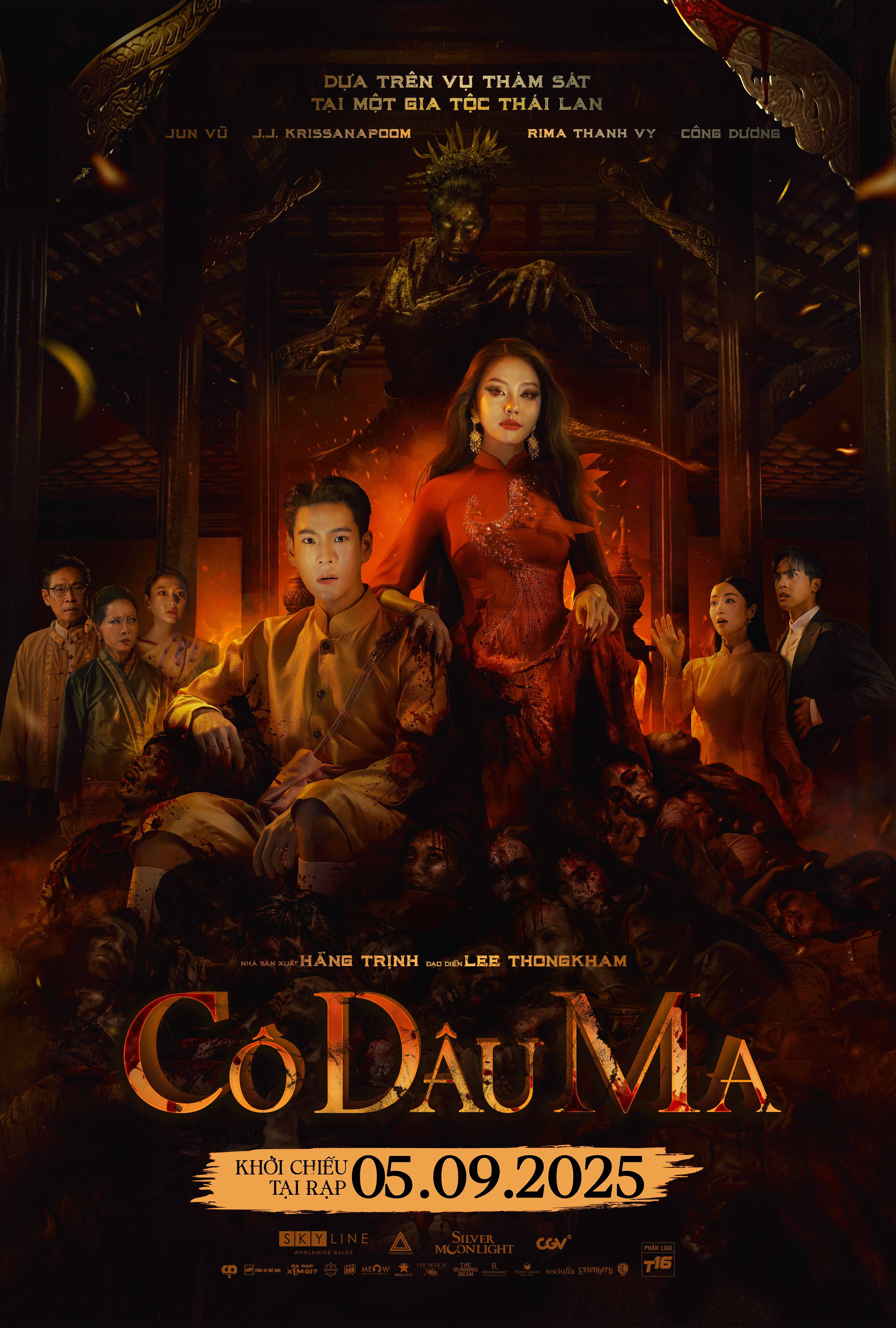 Bùng nổ visual trên thảm đỏ 'Cô dâu ma': Rima Thanh Vy khoe giao diện chuẩn dâu Thái, Jun Vũ, Công Dương tỏa sáng không góc chết