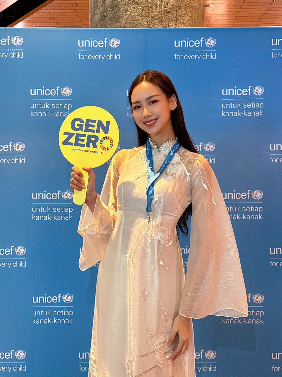 Hoa hậu Bảo Ngọc dự Hội nghị thượng đỉnh Trẻ em và Thanh thiếu niên ASEAN về Biến đổi khí hậu