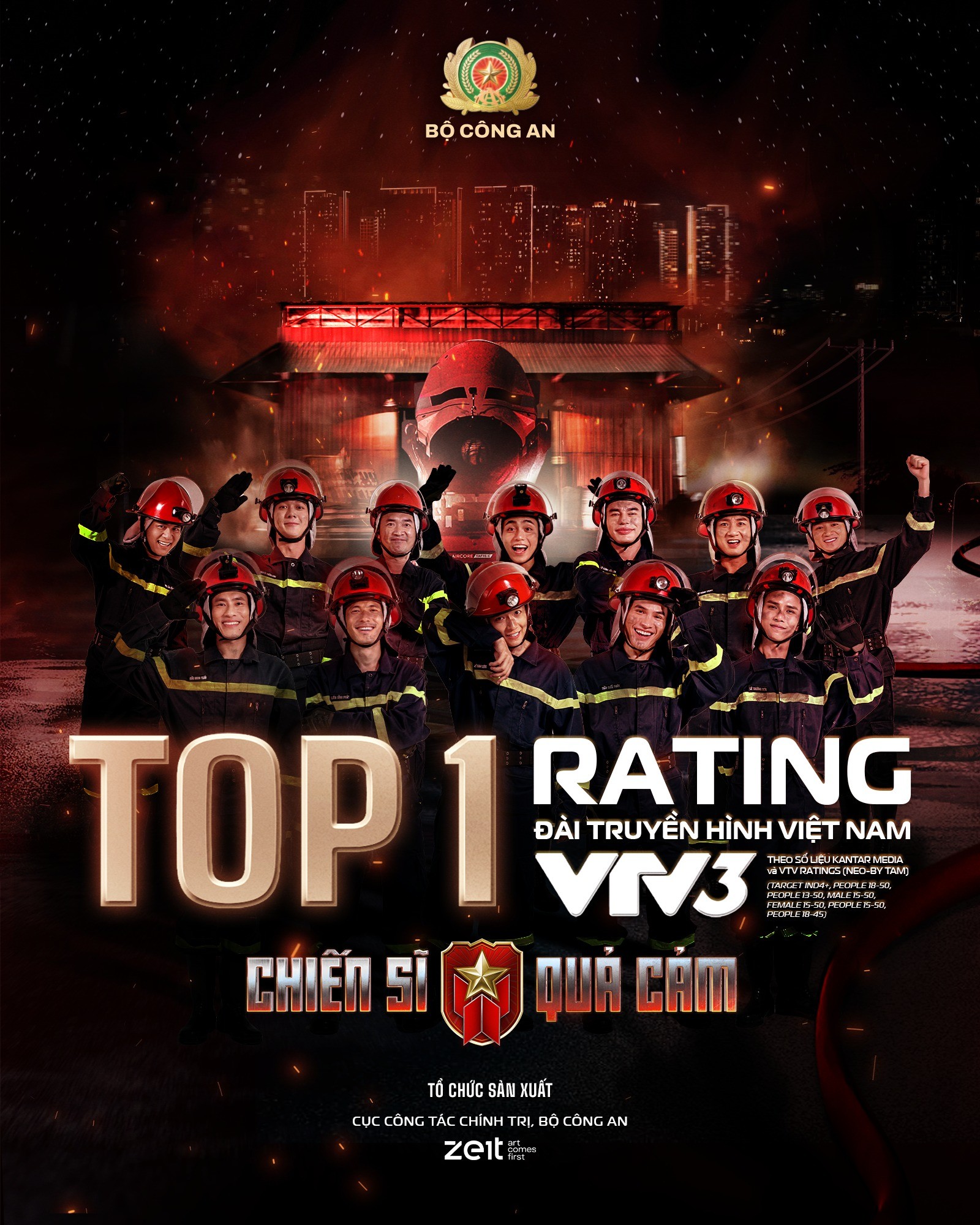 'Chiến sĩ quả cảm' 6 tuần liên tiếp đạt Top 1 rating