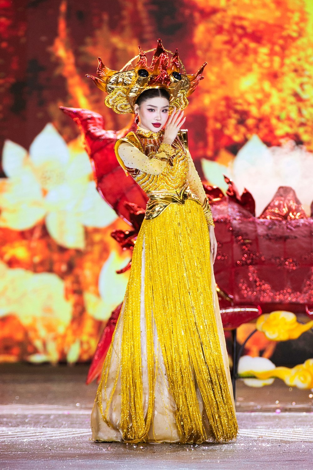 Độc đáo các thiết kế trang phục dân tộc của đội Minh Châu ở 'Miss Grand Vietnam 2025'