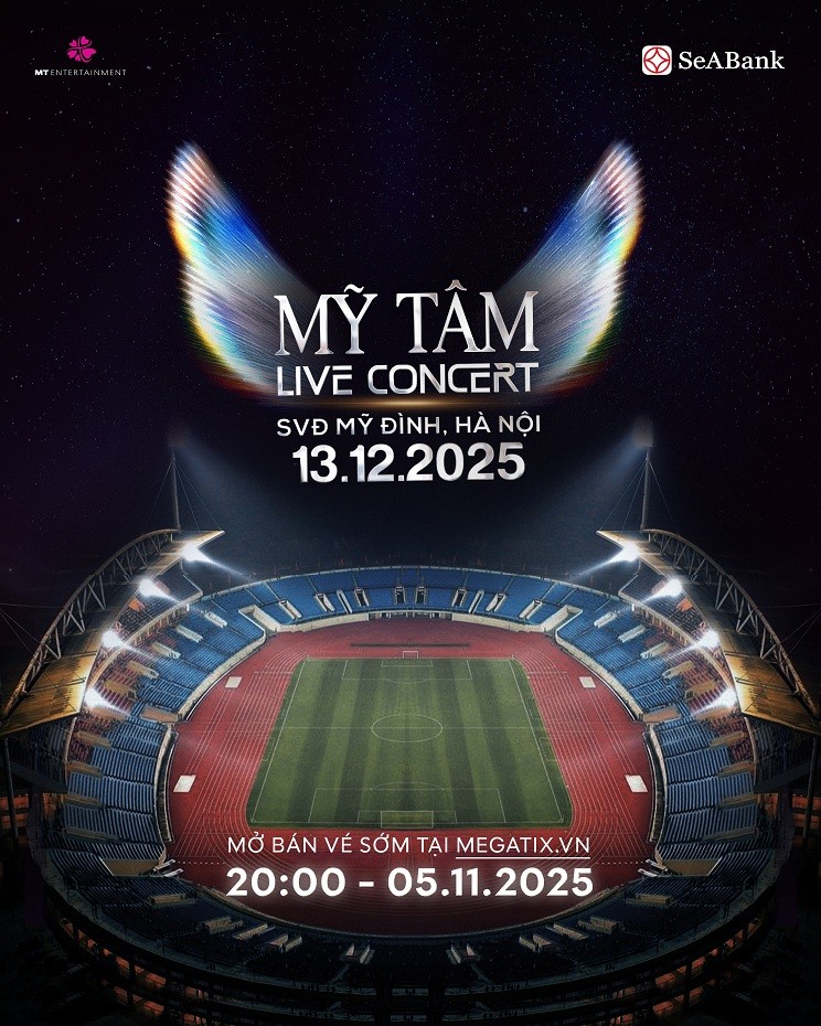 Mỹ Tâm chính thức tổ chức live concert tại Sân vận động Mỹ Đình với quy mô 40.000 khán giả