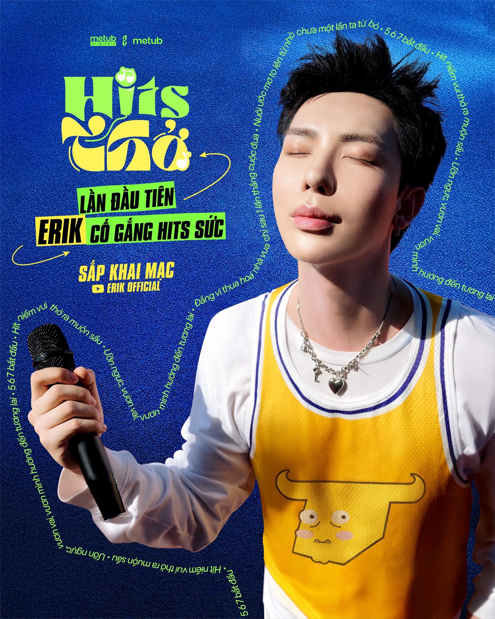 Erik thử sức vai trò mới, kể chuyện sức khỏe qua thể thao và âm nhạc