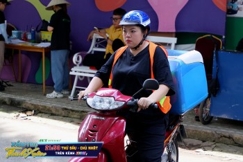 'Xóm trọ Thanh Xuân': Tuyền Mập thất bại ê chề khi nghỉ nghề shipper chuyển hướng bán trà chanh