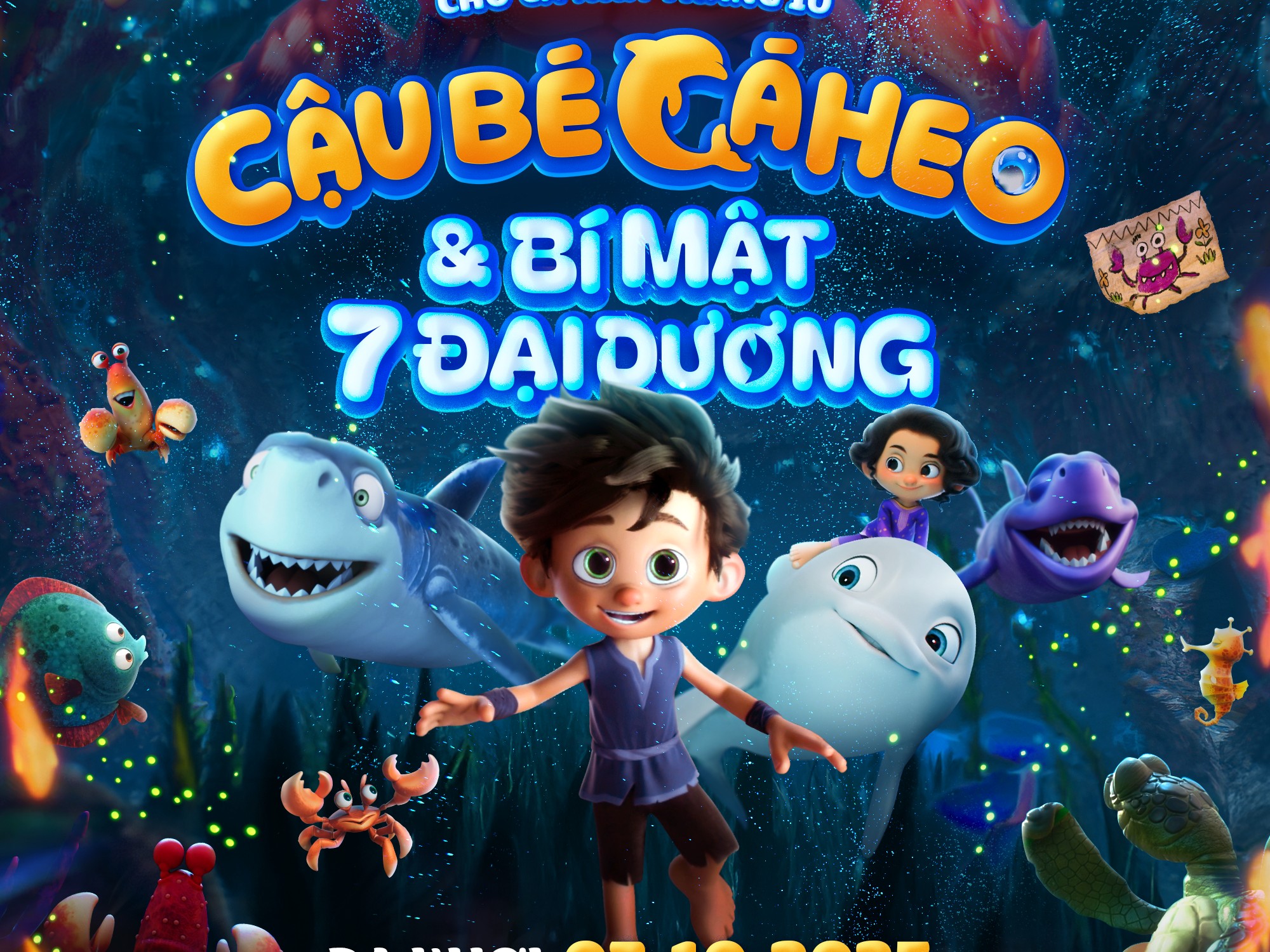 'Cậu bé Cá Heo và bí mật 7 đại dương' tung poster chính thức và best cut đồng đội 'siêu báo'