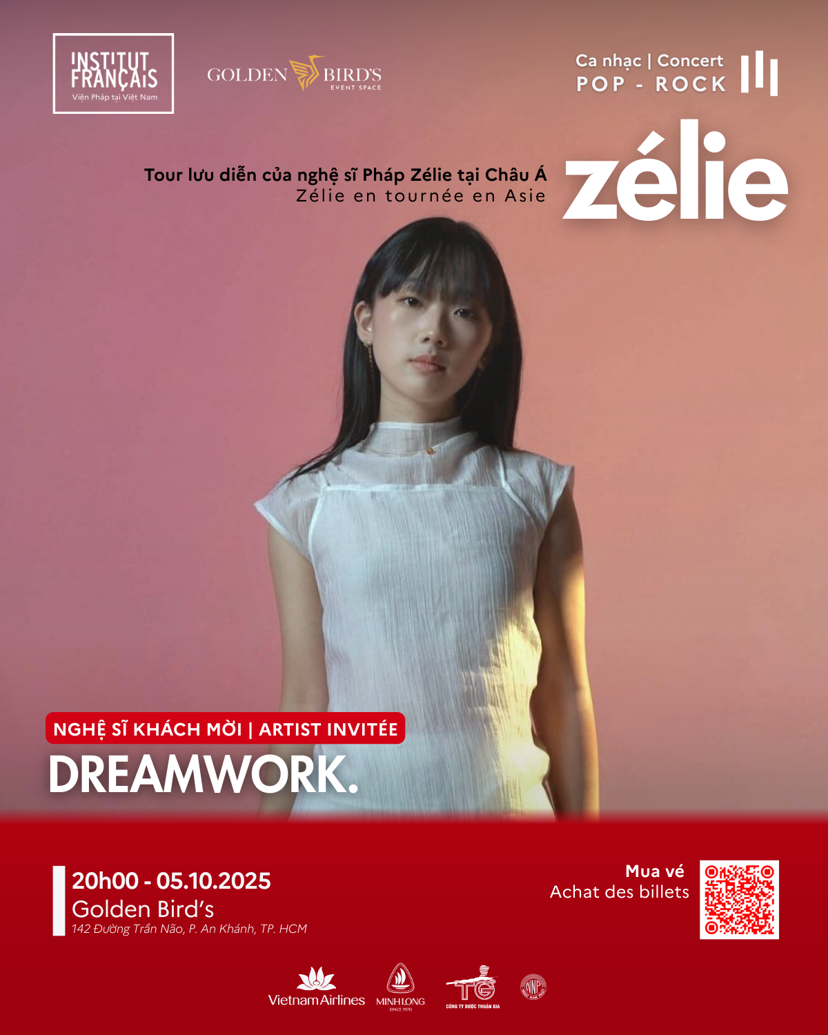 Nhóm nghệ sĩ nổi tiếng Jaigon Orchestra và Dreamwork. tham gia đêm nhạc Pop Rock đặc biệt tại Thành phố Hồ Chí Minh