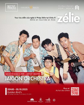 Nhóm nghệ sĩ nổi tiếng Jaigon Orchestra và Dreamwork. tham gia đêm nhạc Pop Rock đặc biệt tại Thành phố Hồ Chí Minh