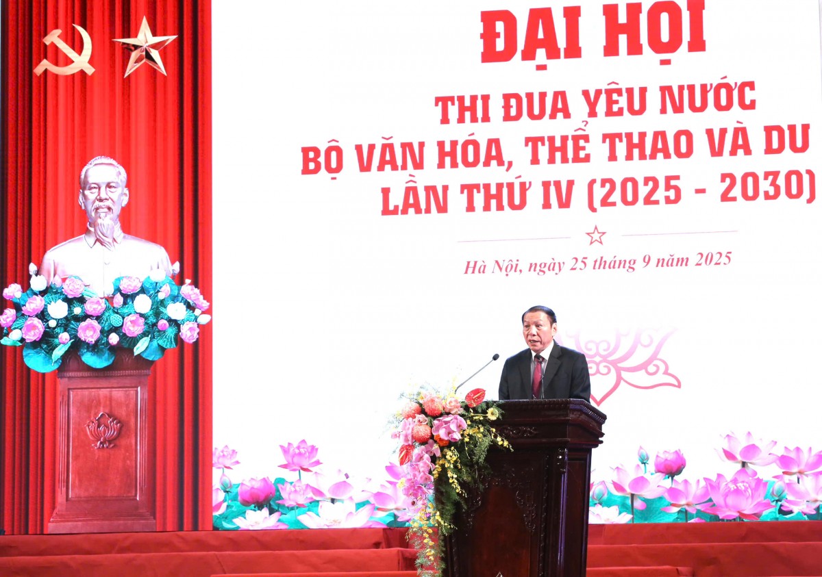 Đại hội Thi đua yêu nước ngành văn hóa, thể thao và du lịch: Khơi dậy tiềm năng sáng tạo, tinh thần yêu nước, tinh thần quốc tế