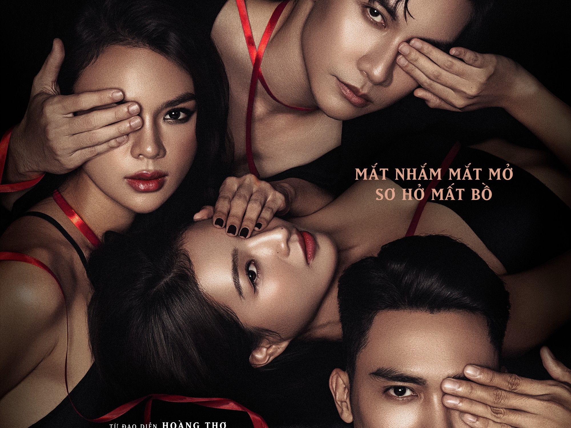 Bích Ngọc, Thái Trà My, Dũng Bino và Lương Gia Huy vướng vào 'bùng binh' tình ái trong 'Bịt mắt bắt nai'