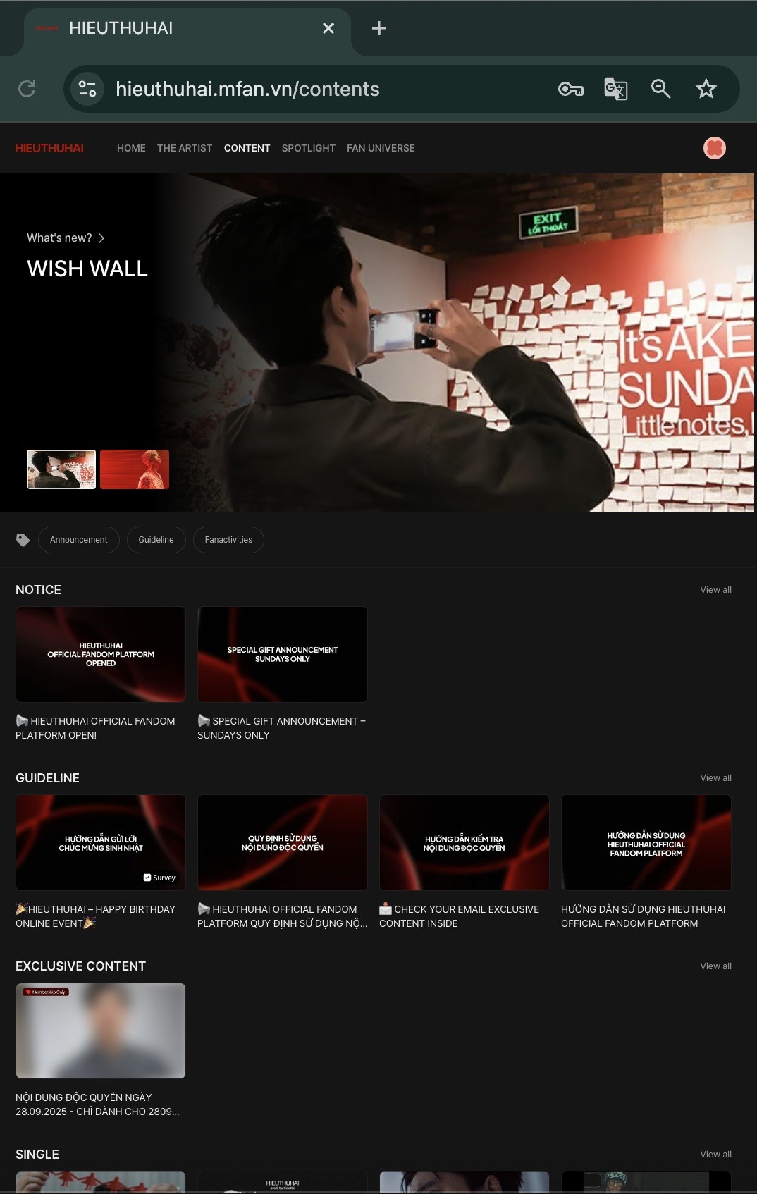 Hieuthuhai trở thành nghệ sĩ đầu tiên tại Việt Nam ra mắt nền tảng dành riêng cho Fandom