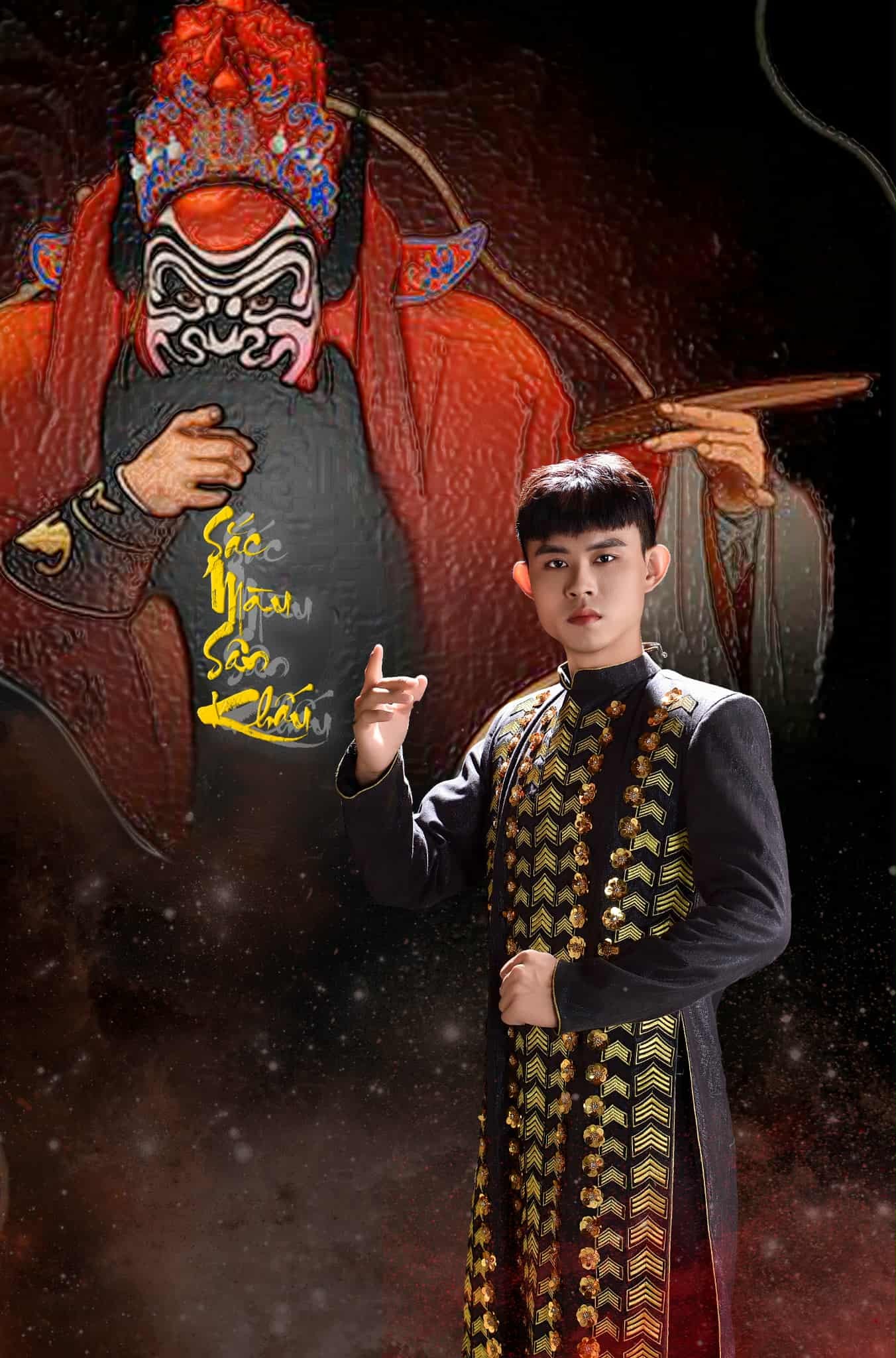 Đón mừng ngày Giỗ Tổ sân khấu, Quán quân Liêu Kỳ tỏ lòng tri ân qua BST 'Sắc màu sân khấu' của NTK Việt Hùng