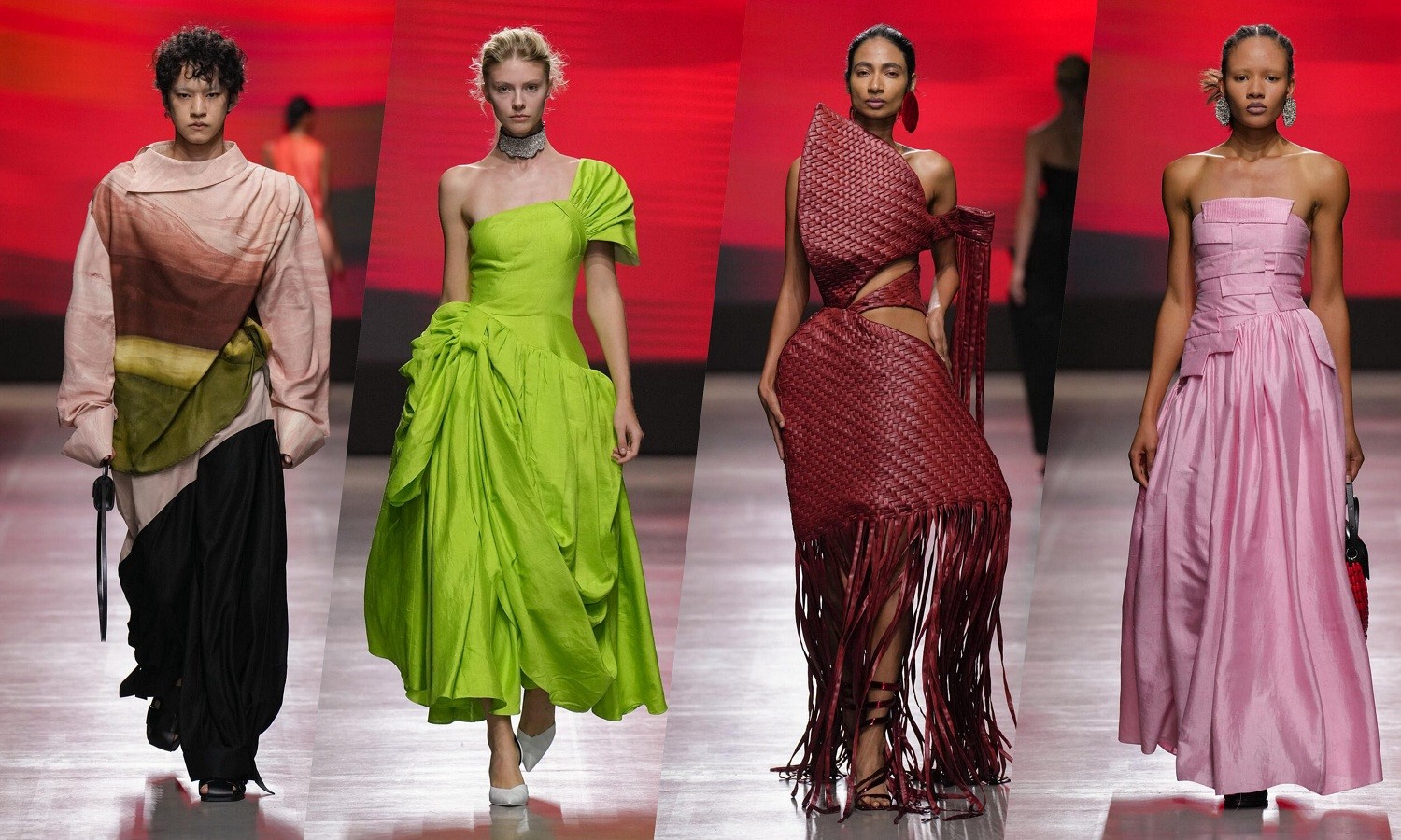 NTK Phan Đăng Hoàng lần thứ 2 gây tiếng vang tại Kinh đô thời trang, đưa nhiều chất liệu lụa Việt Nam ra thế giới