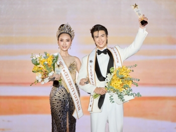 Nguyễn Đình Tuấn Kiệt và Trần Trân Mỹ Linh đăng quang 'Miss & Mister Celebrity Vietnam 2025'