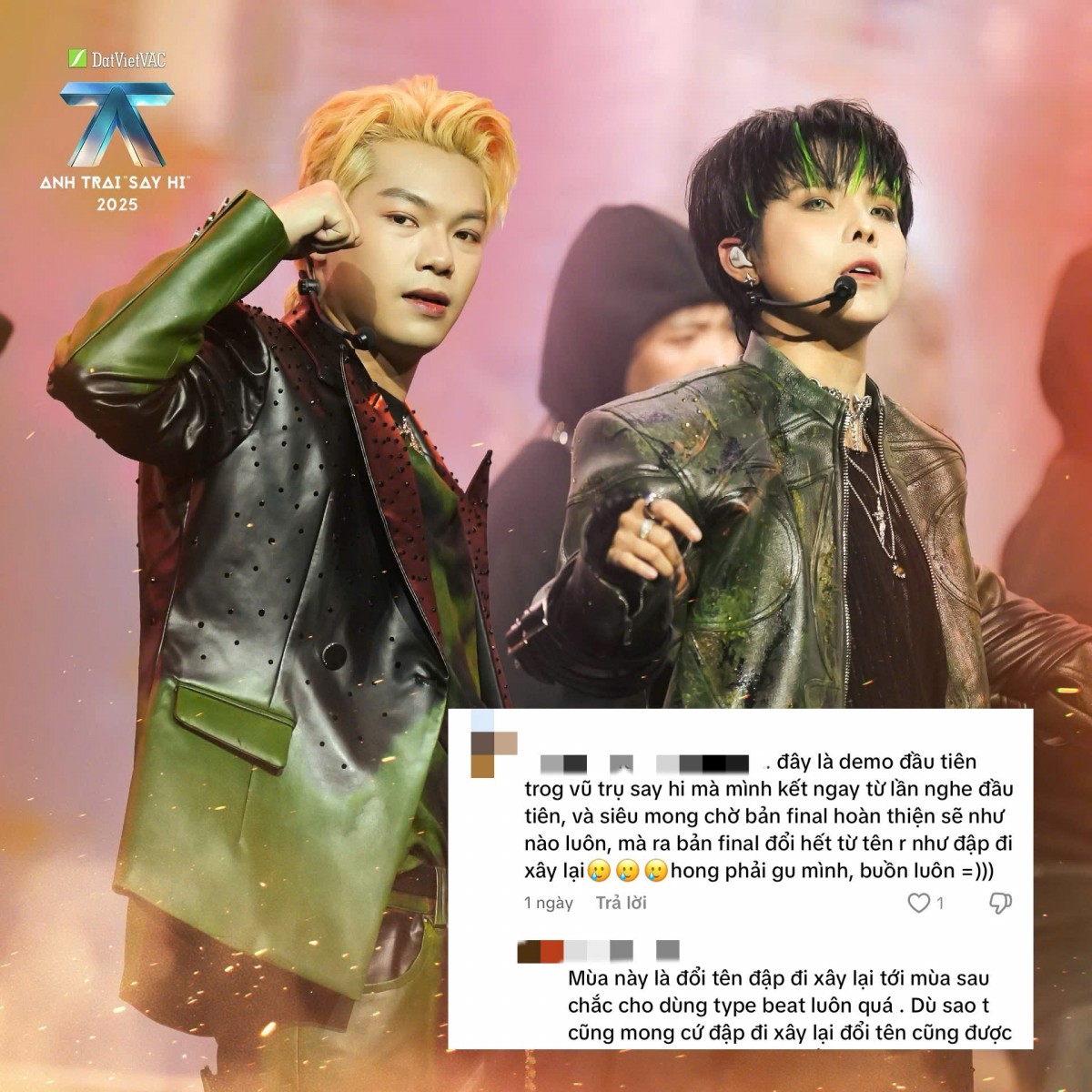 Tranh cãi xoay quanh việc ‘làm mới demo’ tại ‘Anh Trai Say Hi’