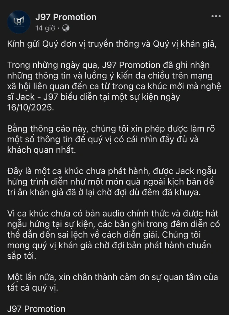 Jack hát ‘Lào gì cũng tôn’ chỉ thiếu mỗi… tôn trọng người nghe