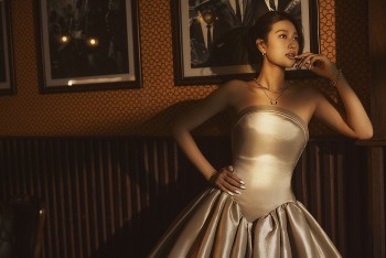 Hoa hậu Đoàn Thiên Ân tung bộ ảnh mới khoe nhan sắc kiêu sa quyến rũ