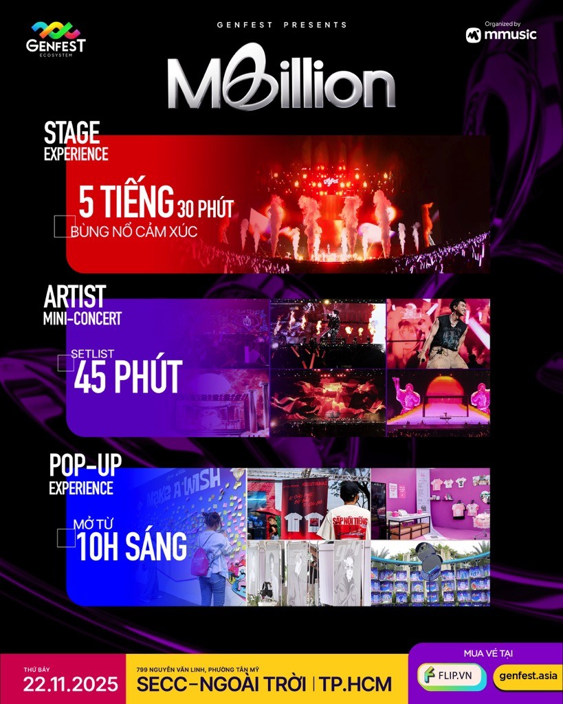 Từ rapper 'hổ Báo' đến idol 'Mèo hồng': B Ray và Jsol dẫn đầu line-up 'GENfest Presents Mbillion'