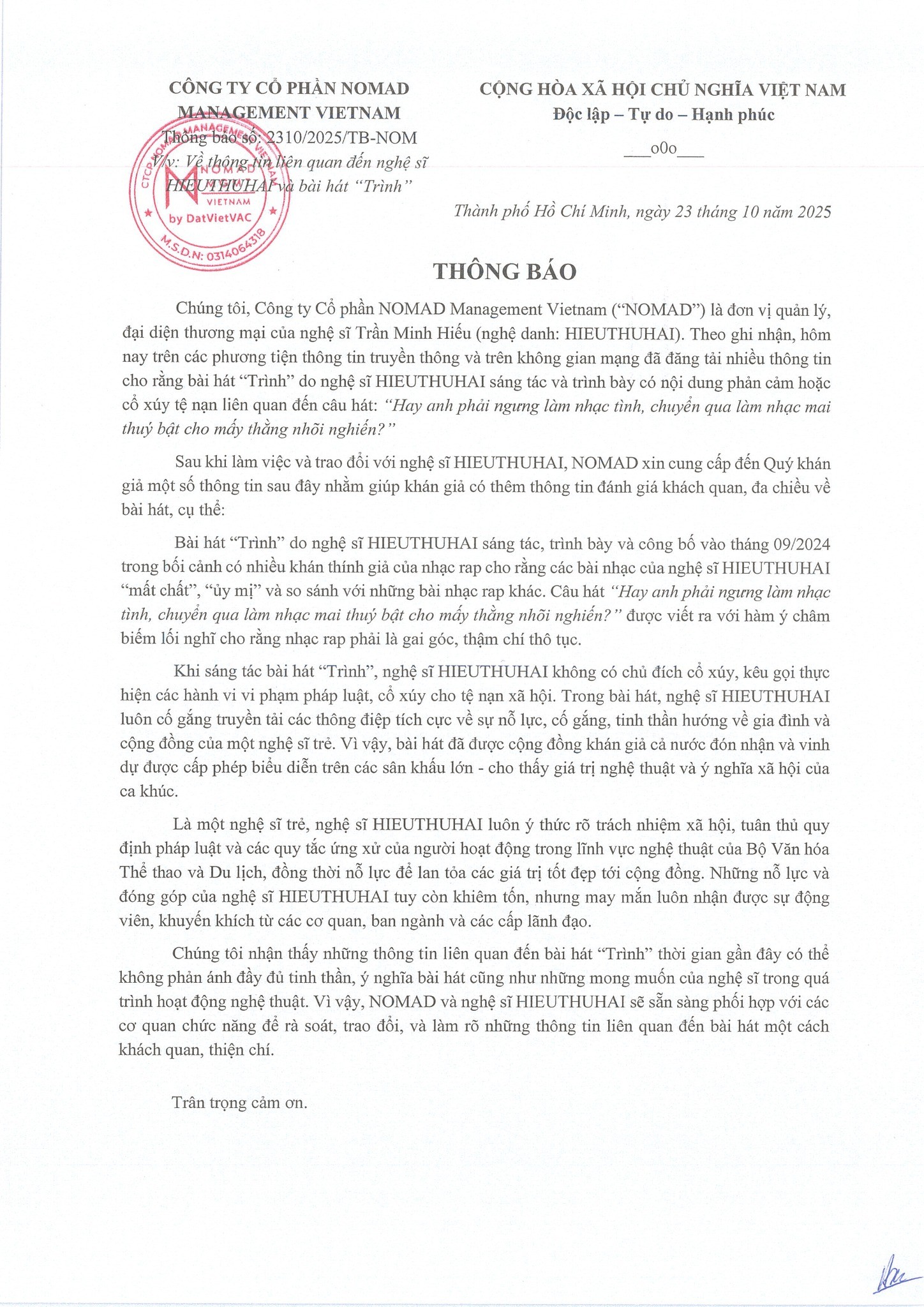 Câu rap 'mai thúy' của HIEUTHUHAI gây tranh cãi, liệu có cổ súy hành vi lệch chuẩn?