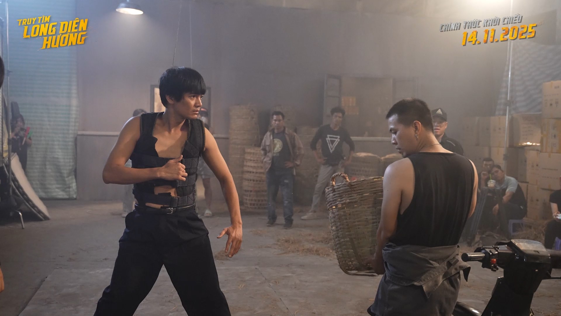 Hé lộ cảnh hành động giữa Quang Tuấn với Doãn Quốc Đam trong 'Truy tìm Long Diên Hương'?