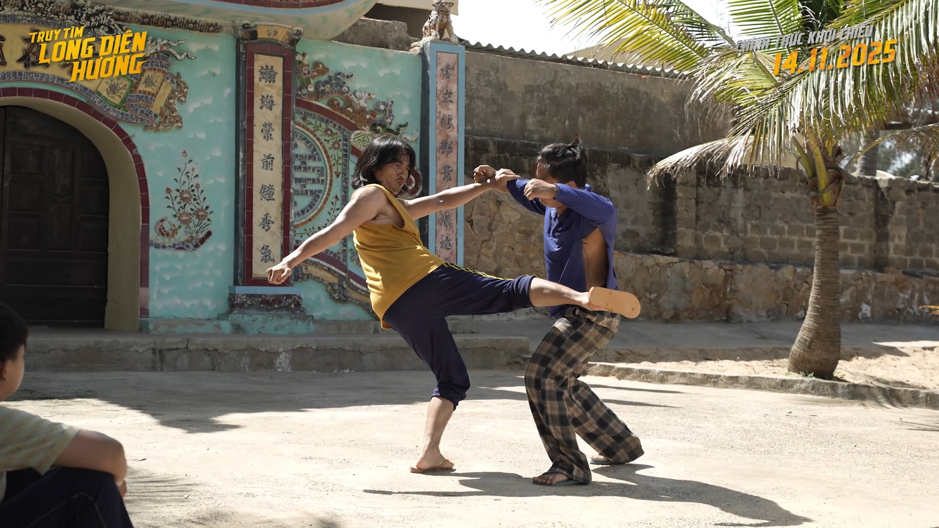 Hé lộ cảnh hành động giữa Quang Tuấn với Doãn Quốc Đam trong 'Truy tìm Long Diên Hương'?