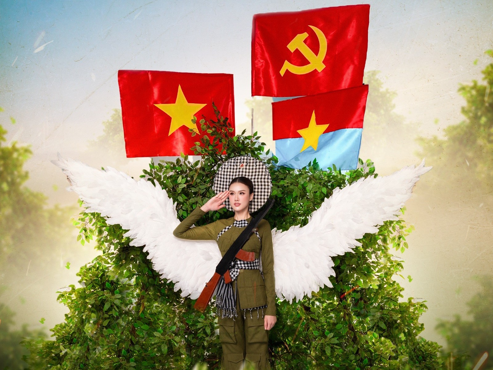 'Hoa lửa' - Trang phục dân tộc bùng nổ cảm xúc của Trịnh Mỹ Anh tại 'Miss Earth 2025'