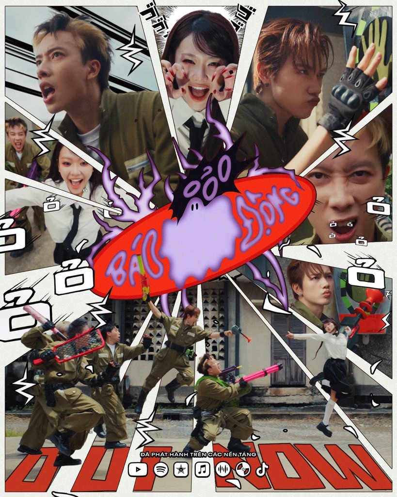 'Anh trai' Nicky và Jsol bắt tay truy lùng ma nữ - 'Em xinh' Yeolan trong MV 'Báo động Ỏ'