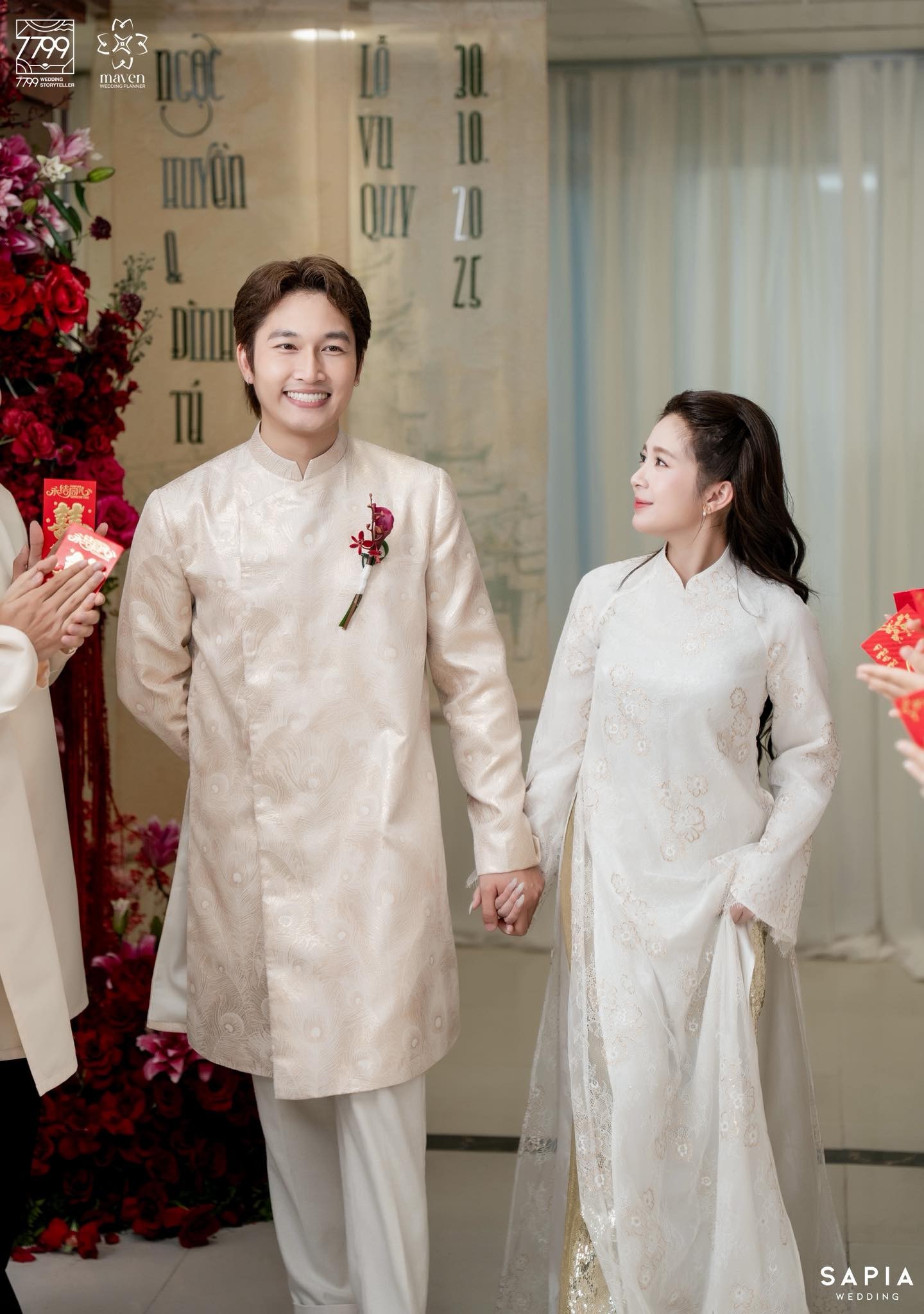 Đình Tú và Ngọc Huyền chính thức đính ước trong lễ ăn hỏi ấm cúng