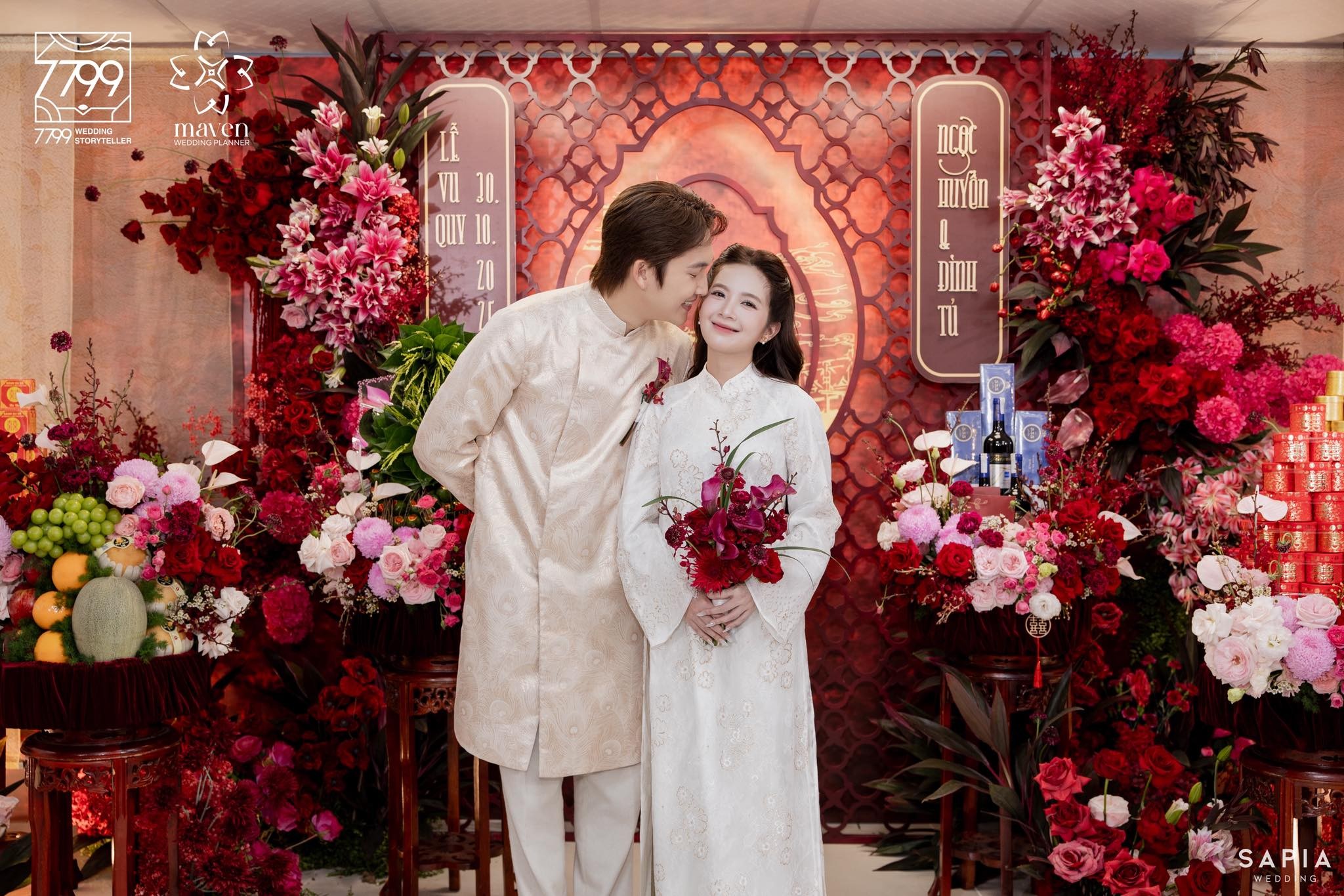 Đình Tú và Ngọc Huyền chính thức đính ước trong lễ ăn hỏi ấm cúng